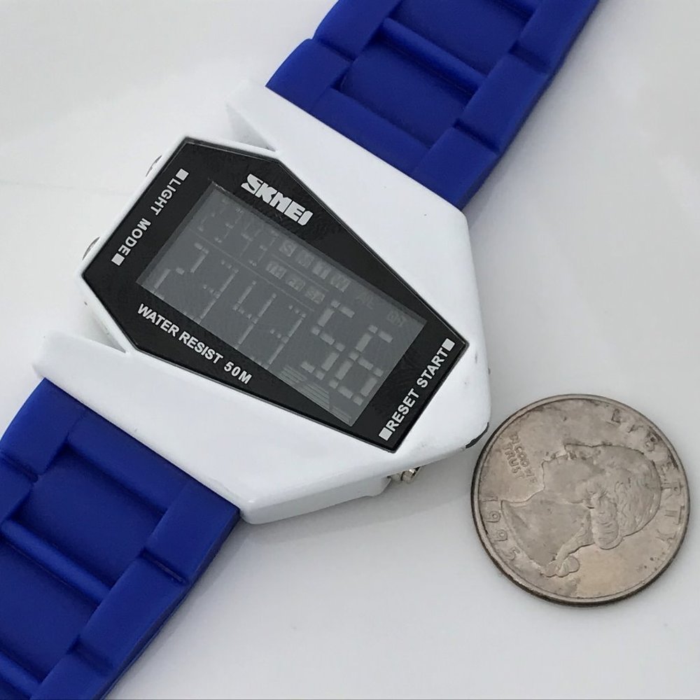 Skmei Men Watch Digital Sport Blue/White Wrist Wat - Picture 12 of 12
